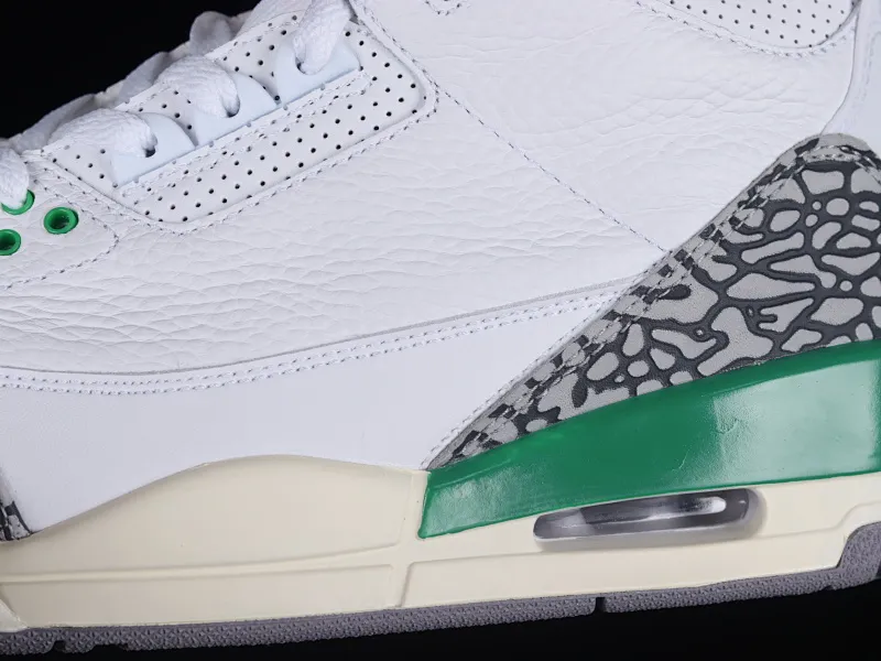 All categories Air Jordan Jordan series basketball shoes Air Jordan 3 Air Jordan 3 Retro "Lucky Green" AJ3 Joe 3 white green cement CK9246-136